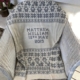 personalised newborn blanket